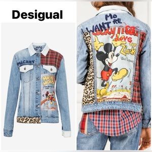 Desigual ~ Jean Jacket x Disney Mickey Mouse